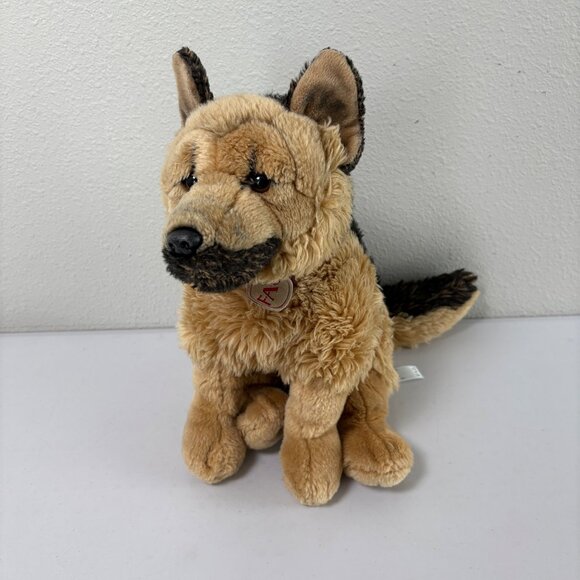 FAO Schwarz Toys R US German Shepard Puppy Dog Plush 2015 Stuffed Animal 13" - Picture 1 of 11